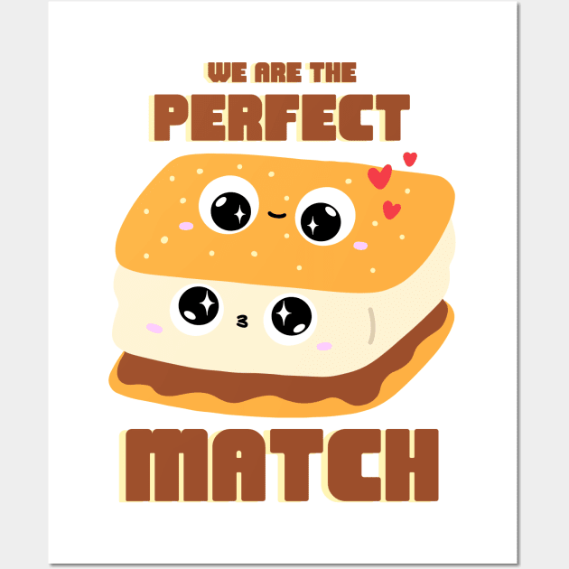 We Are The Perfect Match - Cute Wall Art by Tip Top Tee's